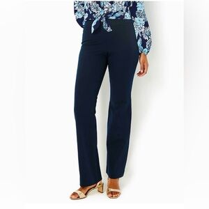 Lilly Pulitzer Merrin Bi-Stretch Boot Pants in Navy, Size 6